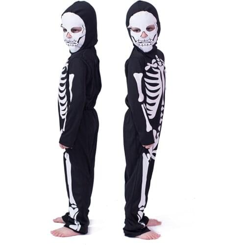 Halloween Children Costumes Cos Masquerade Costumes for Men and Women Skull Skeleton Ghost Clothes Horror Clothes Costumes