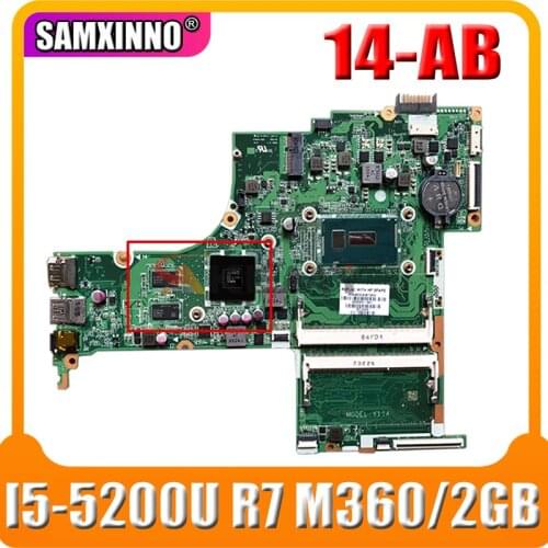 For HP 14-AB Laptop Motherboard With SR23Y I5-5200U R7 M360/2GB GPU 806834-501 DAX11AMB6D0 Motherboard 100% Tested Fast Ship