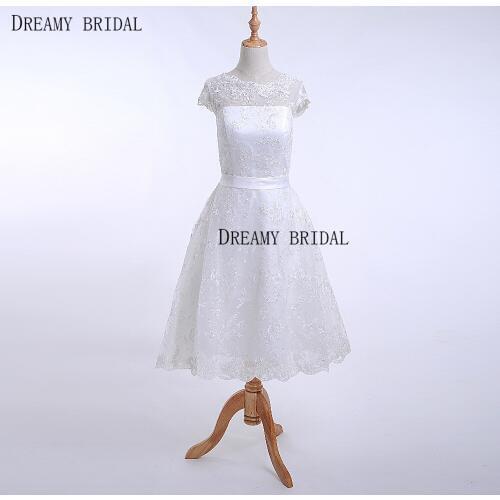 Женские платья ниже колена DREAMY BRIDAL China At AliExpress