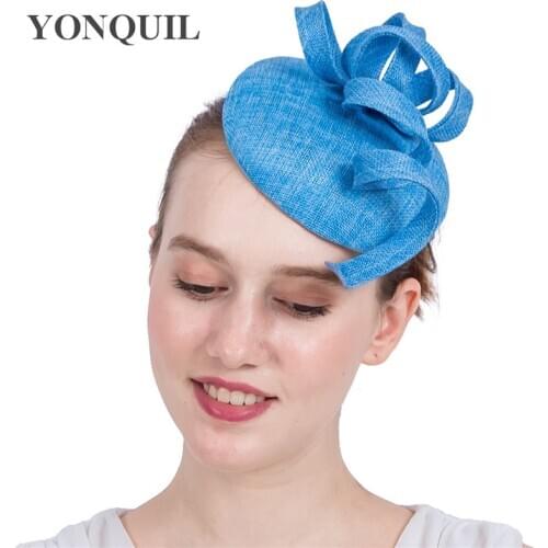 Imitation Sinamay Fascinators Hat Headband For Women Kentucky Derby Headpiece Bridal Wedding Party Races Event Hair Accessories