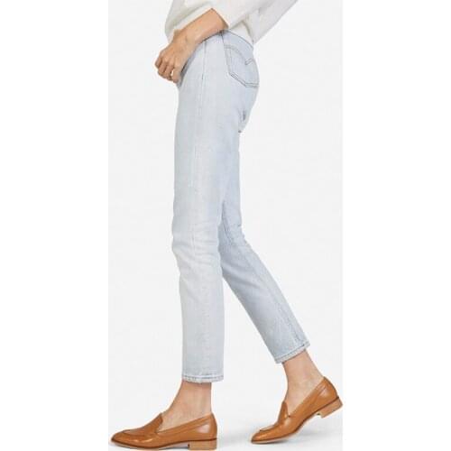 Retro pointed toe low heel leather loafer womens single shoes smoking shoes