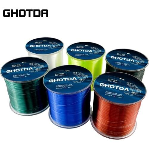 GHOTDA 500M Nylon Fishing Line Japanese Durable Monofilament Rock Sea Fishing Line