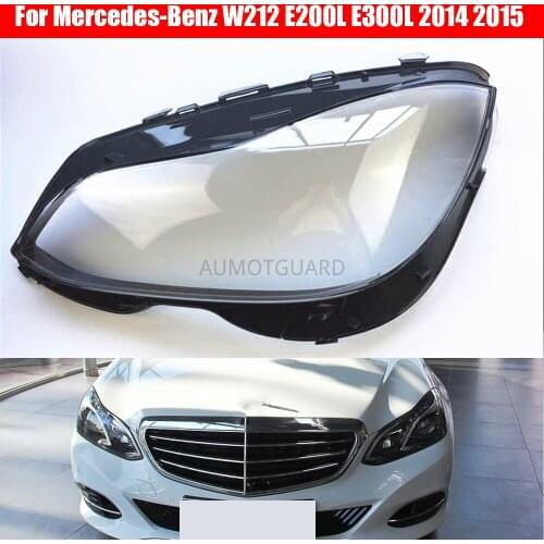 Car Headlamp Lens For Mercedes-Benz W212 E200L E260L E280L E300L E350L 2014 2015 Car Headlight Headlamp Lens Auto Shell Cover