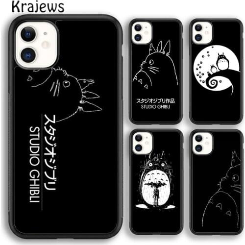 Krajews Studio Ghibli My Neighbor Totoro Soft Phone Case Cover For iPhone SE 6s 7 8 plus 11 12 pro X XR XS max Samsung S8 S9 S10