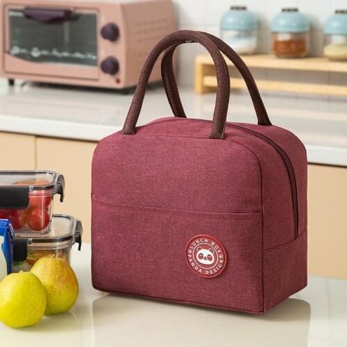 New Portable Lunch Tote Bag Insulated Tote Bag, Lunch Box, Refrigerated Bag, Dinner Container, School Food Storage Bag
