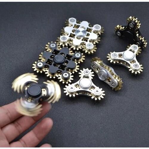New Gears Fidget Spinner Fingertip Finger Top Gyro Toys Metal EDC Desktop Anti Stress Finger Game For Adult and kids