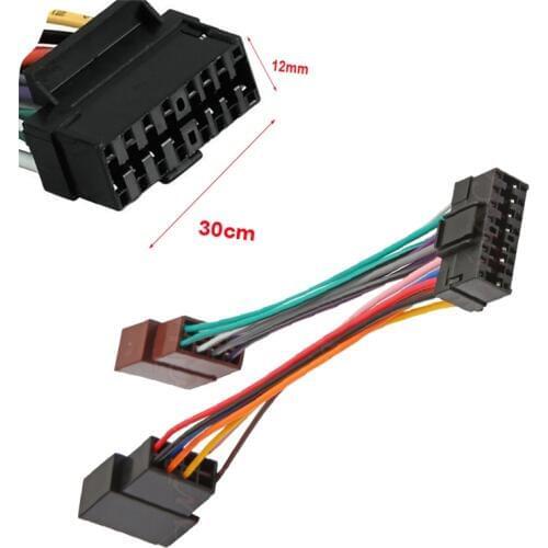 New 16 Pin ISO Wiring Harness Adaptor for SONY BT3900u GT90BT BT4100U BT3100U CD- CDX- MD- MEX- WX- XAV-series/JVC KW-series