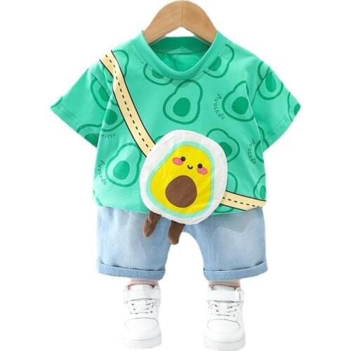 New Summer Cute Baby Girl Clothes Suit Children Boys Fashion T-Shirt Shorts 2Pcs/Set Toddler Sport Casual Costume Kids Tracksuit