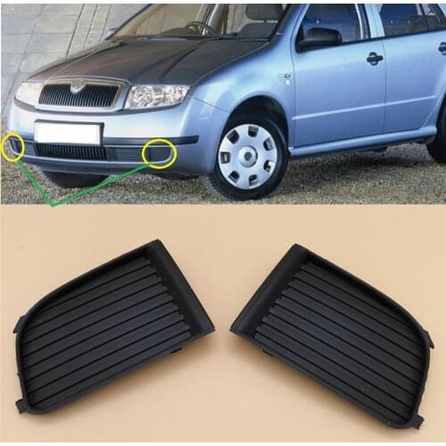 For Skoda Fabia MK1 2000 2001 2002 2003 2004 Car-Styling Front Bumper Fog Light Grille Cover Cap
