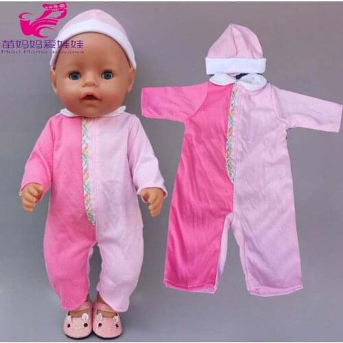 17 inch Baby Doll pajama clothes for 40cm doll clothes children girl toys wearing