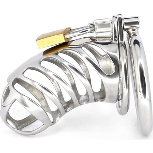 Stop Masturbation Chastity Device Cock Cage Glans Lockable Penis Ring Prison Delay Ejaculation BDSM Sex Slave Sex Toys For Men