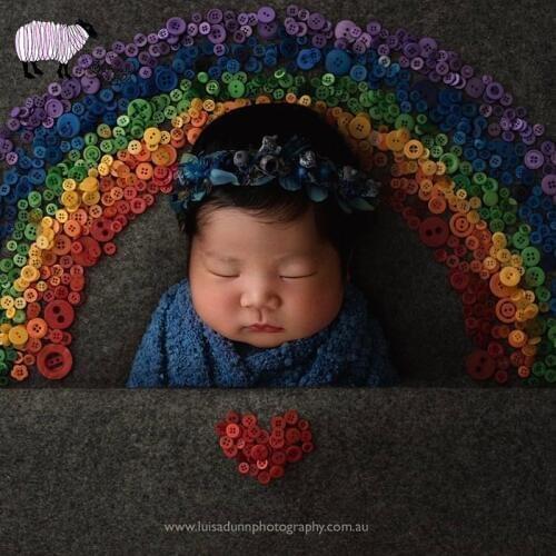Newborn Baby Photography Studio Props Infant bebe fotografia Accessories Baby Boy Girl Photo Shooting Ins Rainbow Creative Props