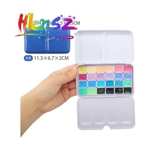Rubens candy color 24 color watercolor pigment sub-pack hand account novice watercolor mini beginner Macarone set