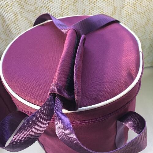 One pcs Purple color padded cloth handbag for regular Crystal Singing Bowl size 8.5 inch bag with high grade movable lining