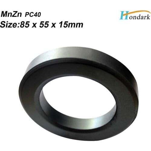 Toroidal transformer core 85X55X15mm toroid ferrite bead cord cables ferrite chokes noise filter ferrite coreMnZn PC40,15pcs/lot
