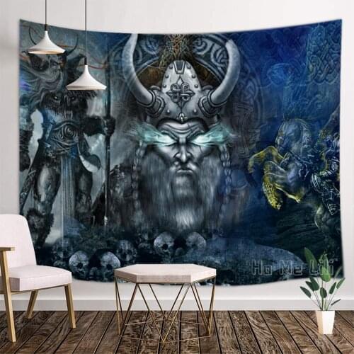 Skeleton Mythology Thor Tapestry Interior Art Decoration