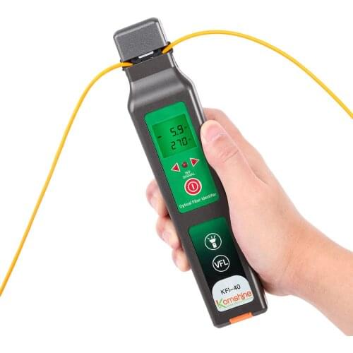 Multi Chuck Komshine KFI-40 FTTH Live Fiber Identifier Suitable for 800-1700nm SM MM Fiber Detector Cable Tester