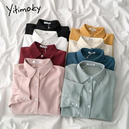 Yitimoky Light Blue Blouses