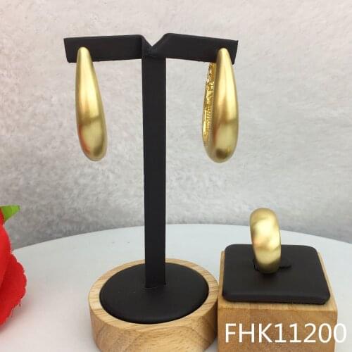 Yuminglai Russian Elegant Classic Design Trendy 2pcs Luxury Jewelry Sets Earrings Bracelet & Ring FHK11200