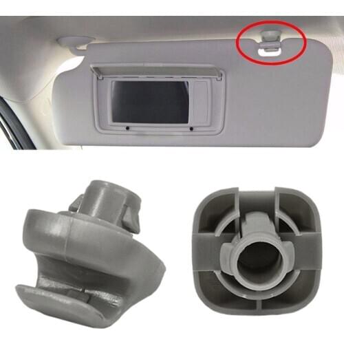 2Pcs Sun Visor Clip 88217S01A01ZA for Honda 98-07 Accord 96-04 Civic 07-11 CR-V 03-05 Element C66