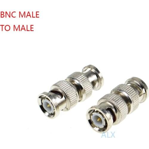 1PCS BNC MALE TO BNC MALE adapter Radio Antenna CONNECTOR RF CONVERTER FOR for RG59 CCTV Camera Security Video