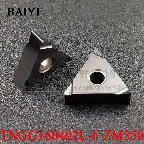 10pcs TNGG160402L-F ZM350 TNGG160402L F Metal ceramic inserts cutter blade CNC CNC lathe tool External Turning Cutters