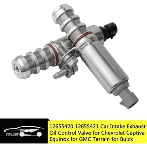 12655420 12655421 1Set Car Intake & Exhaust Camshaft Actuator Solenoid Valve For Chevy Captiva Equinox For GMC Terrain For Buick