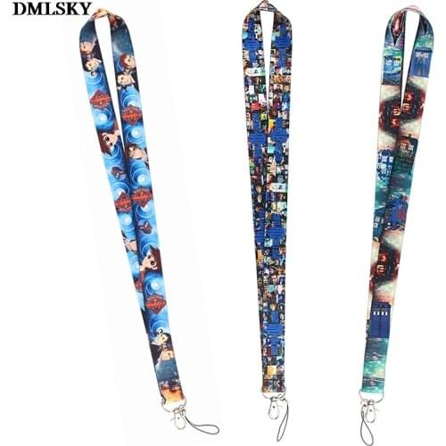 24pcs/lot MD051 DMLSKY Cartoon Tv Show Lanyard Badge ID Card Mobile Phone Rope Key Lanyard Neck Straps Jewelry