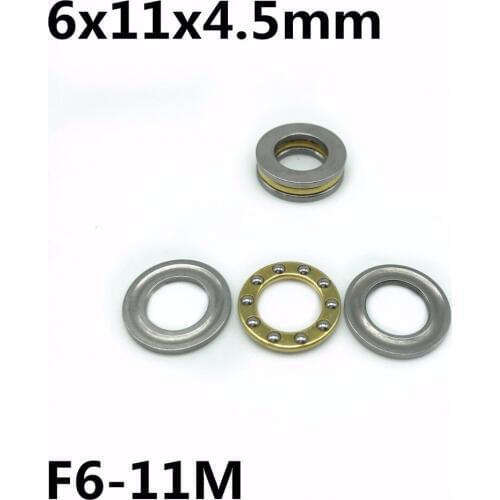 50Pcs F6-11M 6x11x4.5 mm Axial Ball Thrust Bearing plane thrust ball bearing High quality