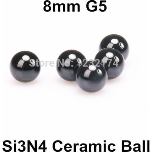 8mm Silicon Nitride Ceramic Ball Si3N4 Grade G5 100PCS/Lot used in Bearing,Pump, Valve ball, linear slider 8mm ceramic ball