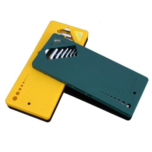 New 9 Pcs Carbon Steel Double-End Screwdriver Hex Set Spanner Allen Key Hexagon Flat Ball Torx Star Head Wrench Hand Tool Kit