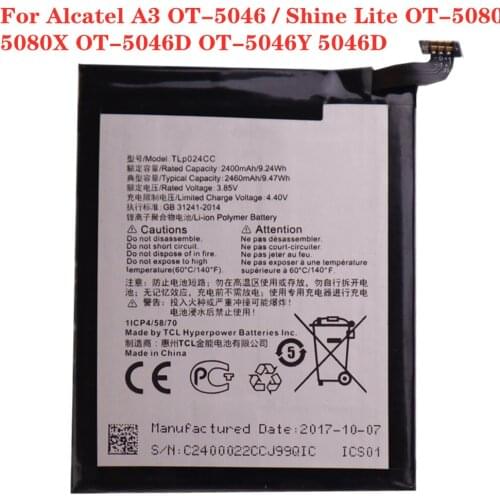 TLP024C1 TLP024CJ TLP024CC Battery For Alcatel A3 OT-5046 Shine Lite OT-5080 5080X OT-5046D OT-5046Y 5046D Smartphone Battery
