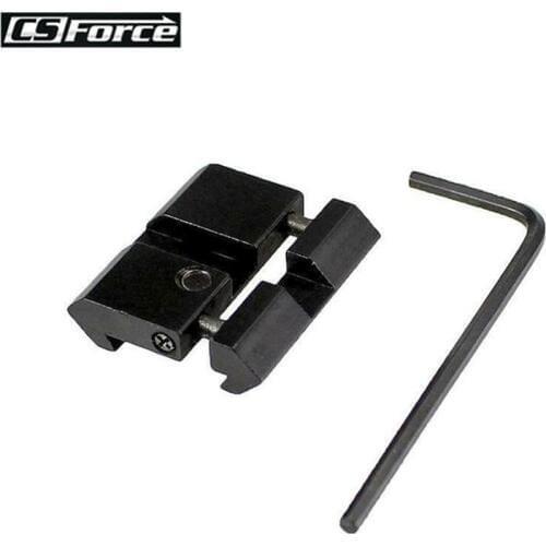 Military Dovetail to Weaver Picatinny 11mm to 22mm Aluminum Adapter .22 cal Rifle Gun Accessory Mount Base Snap In Rail Adapter