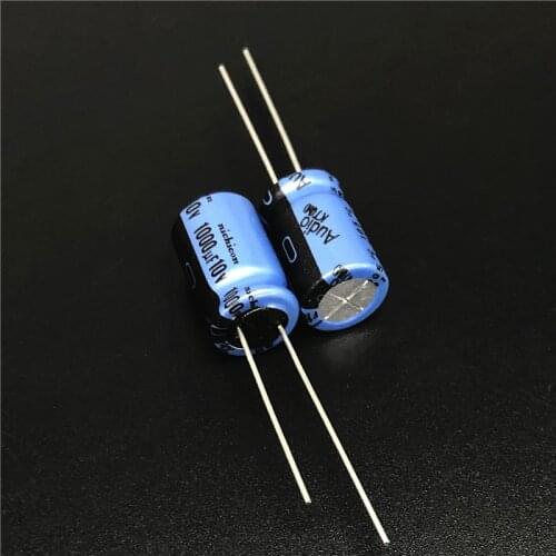5pcs 1000uF 10V NICHICON KT Series 10x16mm 10V1000uF Audio Aluminum Electrolytic Capacitor