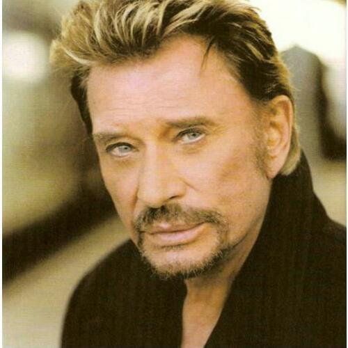 ARTBACK New 5d diamond painting full square johnny hallyday french singer portrait round full mosaic artwork sticker