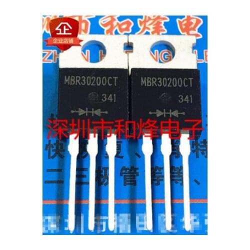 Free shipping 50PCS MBR30200CT TO-220 200V 30A