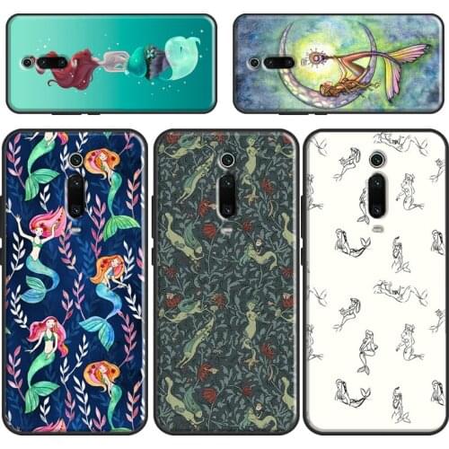 Mermaids in Watercolor Phone Case For Xiaomi Mi 11 Ultra 9 10 Lite A3 9T 10T Pro Cover For POCO X3 F3 F2 M3 Pro
