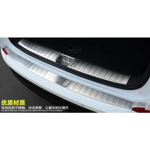 For Tucson 2015 2016 2017 trunk trunk car inner lids + external decoration bumper Accessories Car-styling