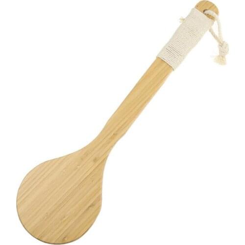 15.8inch Ergonomic Bamboo Long Handle Body Exfoliating Brush Body Brush