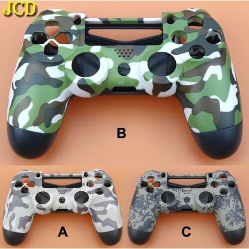 JCD For Sony DualShock 4 PS4 Controller Camo Plastic Hard Shell Front Back Upper Under Housing Cover Protective Shell Skin Case