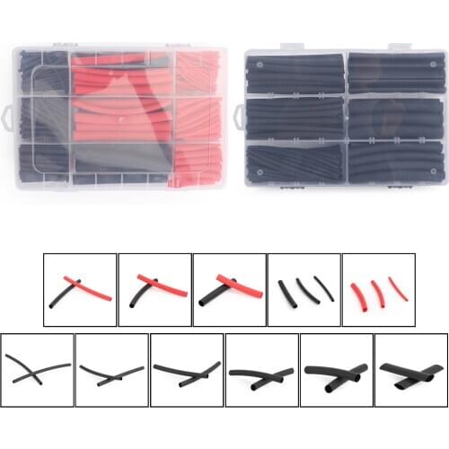 Areyourshop 400pcs 3:1 Insulated Cable Sleeves Heat Shrink Tube Kit Corrosion Resistant