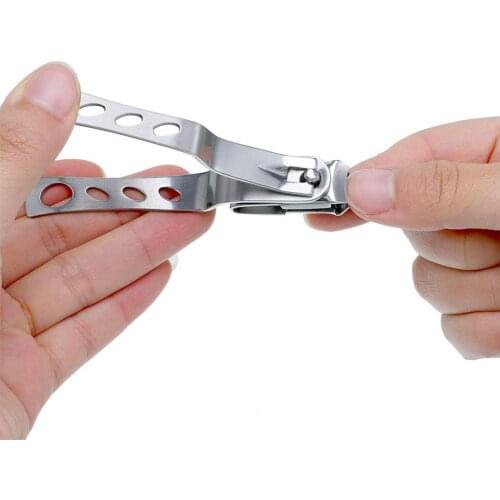 Silver Steel Nail Clippers 360 Degree Rotating Multi Toe Trimmer Manicure Functional Nail J5G4
