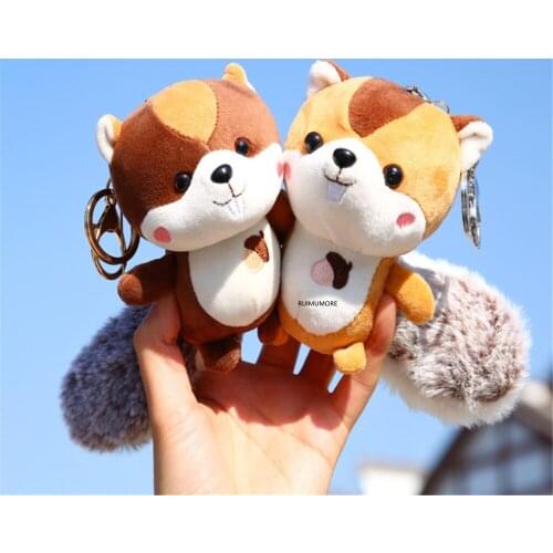 Multi-Colors, Middle Size 12CM Animal Stuffed Plush TOY , Delicate Key chain Pendant Plush Toy Dolls