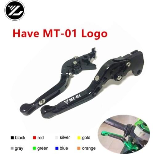 MT-01 LOGO FOR YAMAHA MT-01 2004-2009 2005 2006 2007 2008 2009 Motorbike Adjustable Folding Extendable Moto Clutch Brake Levers