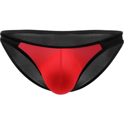 Mens Briefs U Convex Thin Ice Silk Low Waist Sexy Bikini Underpants Shorts Underwear Men Sexy Underwear Hot Sale Pantie