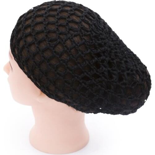 New Arrival Women Ladies Soft Rayon Snood Hair Net Crocheted Hair Net Hot Sale Accessories Cheveux Femme