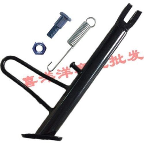 Motorcycle Kickstand Side lining Stands Kick Foot Bracket Set With Spring Bolt Vintage for Honda WH100 WH 100 100cc