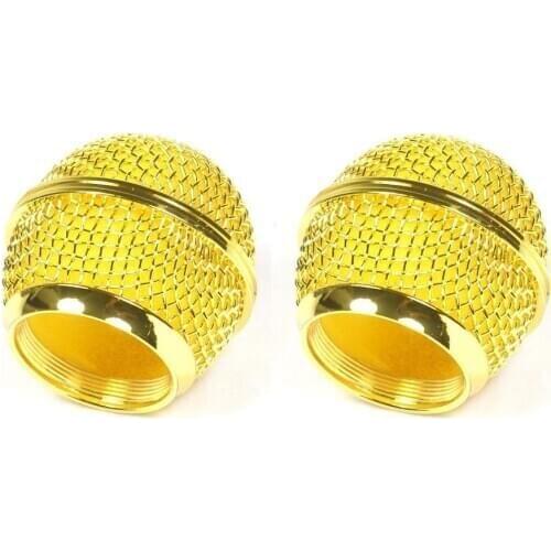 Bolymic SM58 Microphone Grilles Metal Screen Holder Clip Gold plated For SHURE SM58LC Mikrofon Microphone Handheld