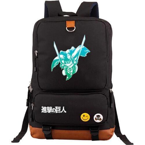 Japan anime Attack On Titan Backpacks Unisex Shoulders Bag Printing Backpack Men Women Knapsack Travel Canvas backpack
