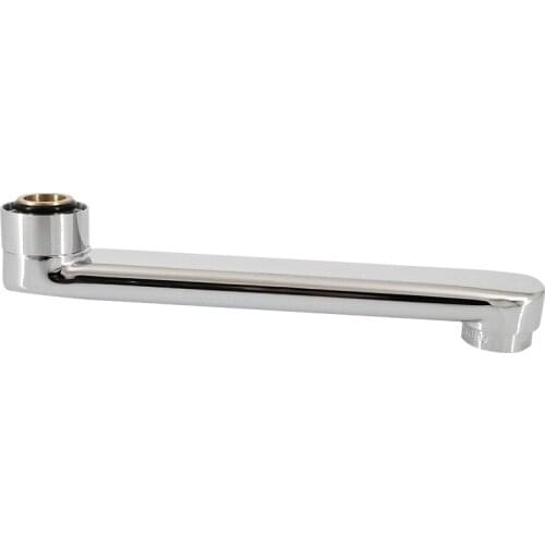 Bathroom Faucet Long Nose Outlet Shower Tap Pipe 18-40cm 3/4'' 1/2'' Stainless Steel Swivel Nozzle Tap Bathtub Faucet Pipe Spout